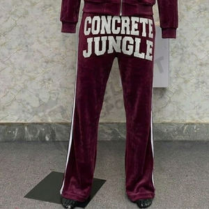 Ensemble de survêtement zippé personnalisé pour homme, style streetwear tendance, deux pièces, confortable pour la gym, le jogging et les activités sportives - Product Image 3