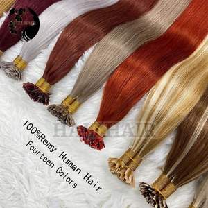 Premium 100g cuerpo teñido onda Remy Super extensiones de cabello humano individual doble dibujado queratina infundida punta plana - Product Image 2