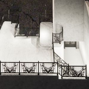 Elegant Wrought Iron & Stainless Steel Villa Balcony Railing Custom Size Modern Design Rust Resistant Strong Structure Finish - Product Image 4