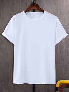 Camiseta Unisex de Poliéster/Algodón de 180 g/m², Blanca Básica, Estilo Veraniego, Holgada, Informal, Tejida, Ecológica y Transpirable, Venta al Por Mayor - Product Image 5
