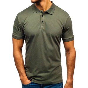 Polos décontractés pour hommes, nouvelle collection, vente chaude, logo personnalisé, couleur unie, respirants, personnalisables - Product Image 1