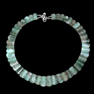 Natural Green Moss Agate <b>Statement</b> <b>Necklace</b> Cleopatra Egyptian Style Gemstone <b>Necklace</b> Fancy Beach Jewelry <b>Necklace</b> Handmade - Product Image 4