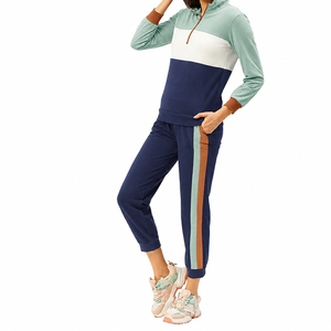 Conjunto Deportivo de Dos Piezas Personalizado para Mujer, Tallas Grandes, de Alta Calidad, Transpirable, de Algodón, de Secado Rápido, para Entrenamiento de Invierno - Product Image 6