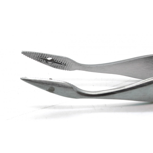 คีมจับเนื้อเยื่อแบบมีฟันเลื่อยปลายโค้ง ยี่ห้อ Adson ผลิตจากสแตนเลสสตีล สำหรับการผ่าตัด ได้รับมาตรฐาน CE รองรับ OEM - Product Image 5