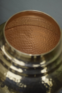 Distributeur d'eau en laiton martelé avec couvercle orné, service à boissons vintage avec robinet pour la maison, l'hôtel, le restaurant et les événements - Product Image 3