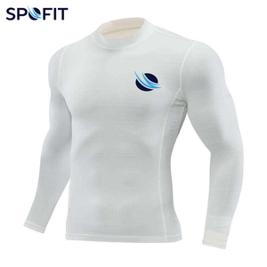 Custom <b>Compression</b> <b>Shirt</b> <b>Men</b> Long Sleeve Gym Wear Quick Dry Rash Guard Fitness Base Layer Sports <b>Shirt</b> OEM Manufacturer - Product Image 3