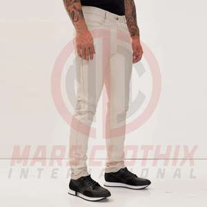 Pantalones de Cuero Casuales Hechos a Medida para Hombre, Diseño Único, con Logotipo Personalizado, Precio al por Mayor - Product Image 5