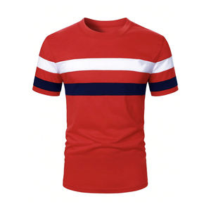 Camisetas de Hombre al por Mayor de Alta Calidad, 100% Algodón, Tejido de Punto, Manga Corta, Corte Regular, Ecológicas, Transpirables, de Secado Rápido, Color Liso para Verano - Product Image 1