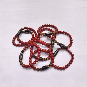 Pulsera del Zodiaco de Aries, Joyería de Piedras Preciosas Naturales de Jaspe Rojo y Ojo de Tigre, Venta al por Mayor - Product Image 5