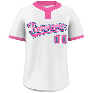 Button Front Baseball Jersey Plus Size Moisture Wicking Breathable Athletic Fabric for Sports Teams Soft Mesh - Product Image 1