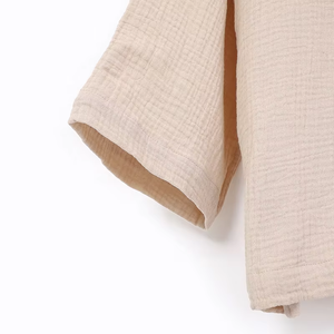 Pyjama femme à manches longues, ensemble deux pièces en mousseline douce pour le printemps - Product Image 6