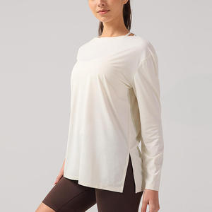 Private Label Women Thermal Long Sleeve Shirts <b>Waffle</b> Knit Tops Low MOQ Factory Direct Factory Price USA - Product Image 1