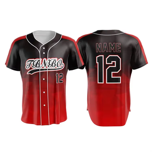 Custom Sublimated Baseball Jersey USA 2026 Team Unisex Full Sleeve Breathable Anti-Bacterial 100% <b>Polyester</b> Apparel - Product Image 5