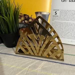 Metal Brass Tissue holder Stand Trendy New Arrival <b>Table</b> Decorative Brass Tissue Storage Holder Stand - Product Image 3