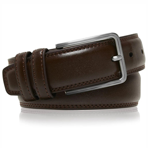 Cinturones de Cuero Genuino de Piel de Vaca con Hebilla de Acero, Cinturón de Cuero de Moda, Duradero y a Bajo Precio para Oficina y Vestir, para Hombre - Product Image 1