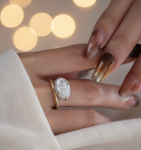 3.00 CT Oval Cut Hidden Halo Zircon Engagement Ring Prong Setting Trendy Women's Gift Weddings Parties <b>Solid</b> 925 Sterling <b>Silver</b> - Product Image 2