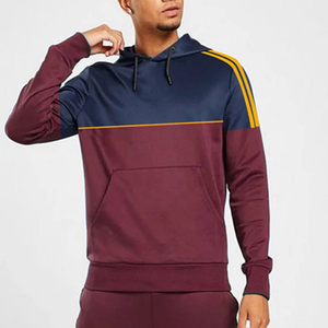 Sweat à capuche pour homme, coupe classique, style décontracté, en polyester et coton tricoté, avec poche, style automne - Product Image 1