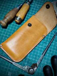 Premium Leather <b>Glasses</b> Pouch Genuine Cowhide <b>Case</b> Luxury Soft Slim Handmade Reading Spectacles Cover Sleeve LGC-0136 - Product Image 5