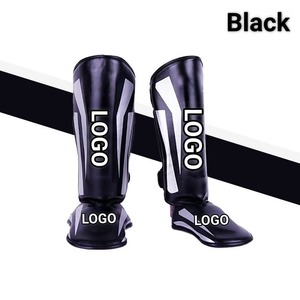 Protections de tibia en cuir PU pour boxe, MMA, Muay Thai, Karaté – Personnalisables, OEM, Prix de gros - Product Image 2