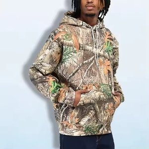 Men's Winter Sporty Oversized Fleece Hunting Hoodie-Waterproof & Quick Dry Eco-Friendly Breathable Polyester/Cotton - Product Image 6