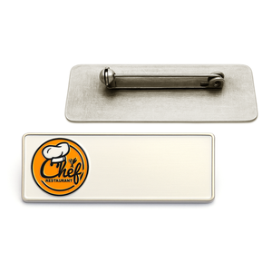 Placas de Identificación Personalizadas Reutilizables para Empleados de Hotel, Chapadas en Oro, de Zinc, con Esmaltado e Impresión Digital - Product Image 5