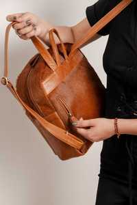 Western Luxury Tooled Genuine Leather <b>Backpack</b> For Women Handmade Floral Embossed Cowhide High Quality School Travel Bag - Product Image 5