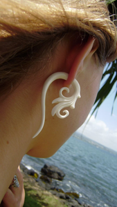 Eco Bone <b>Earrings</b> Sustainable Natural Material - Product Image 5