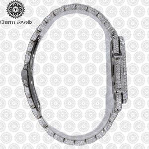 Reloj de Lujo Charm_Jewells de Acero Inoxidable con Caja Tonneau de 38 mm, Analógico de Cuarzo con Incrustaciones de Diamantes, Moda Femenina - Product Image 2