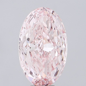 Excellents diamants CVD polonais non montés, certifiés IGI, pour l'exportation. Diamant de laboratoire de qualité supérieure, taille ovale, rose intense fantaisie, clarté VS1. - Product Image 3