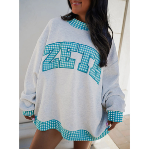 เสื้อสเวตเชิ้ตคอกลมทรงหลวม 2 ชิ้น รุ่น Zeta Custom Winter ผ้าฝ้ายเชนิลล์เนื้อนุ่ม ใส่ได้ทั้งชายและหญิง - Product Image 4