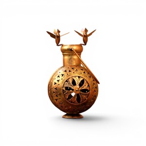Handcrafted Iron Bird <b>Lantern</b> | Decorative Metal Tea Light Holder | <b>Vintage</b> Tabletop <b>Lantern</b> for Home Decor - Product Image 1