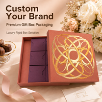 Boîtes cadeaux rigides personnalisées en or, logo personnalisé, boîte de luxe multi-usages pour thé, chocolat, bijoux, cosmétiques