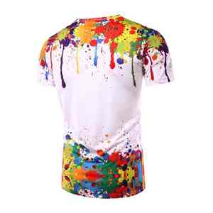 Camiseta de poliéster para hombre, sublimación, 100% algodón, corte holgado, peso pesado, diseño y color personalizados OEM para hombre - Product Image 2