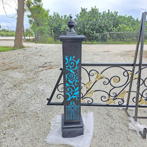 Barandillas de Hierro Decorativas Modernas para Escaleras y Balcones, Piezas Personalizadas de Hierro Forjado para Espacios Interiores y Exteriores de Villas Elegantes - Product Image 2