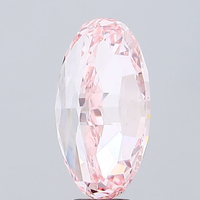 Diamante Suelto Certificado por IGI para Joyería, 1.00 Quilates, Color Rosa Intenso, Corte Ovalado, Diamante Cultivado en Laboratorio, Corte Excelente, Claridad VS2