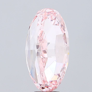 Diamant en vrac certifié IGI pour bijoux, 1,00 carat, rose vif fantaisie, ovale, diamant de laboratoire, coupe excellente, clarté VS2 - Product Image 4