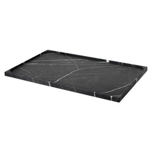 Bandeja de Servir de Mármol Negro Resistente con Acabado Liso para Servir Copas de Vino, Platos de Queso y Aperitivos Gourmet - Product Image 5