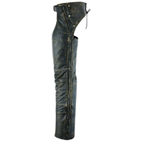 Samroz Sports - Chaps en cuir personnalisés pour hommes - Qualité supérieure, entièrement doublés, poche à monnaie, pour motards, logo personnalisé, noir, marron