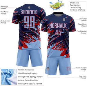 Customized Logo Quick Dry Football Jersey Sports Kit Training Wear Set <b>Soccer</b> Uniform Football Full Set Manufacturer - Product Image 2