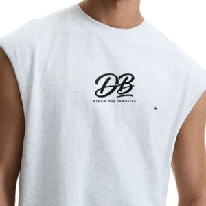 Camiseta sin Mangas de Algodón para Hombre, Corte Holgado, Suave y Transpirable, para Fitness y Uso Diario, Proveedor OEM ODM - Product Image 3