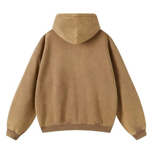 Sweat-shirts à capuche pour hommes, effet délavé, pour l'hiver, vente en gros, impression numérique, coton, fermeture éclair, en grande quantité - Product Image 2