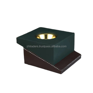 Quemador de carbón de incienso artístico Mabkhara árabe de cuero elegante con tapón de anís de cuero para un ambiente religioso sereno - Product Image 4