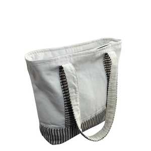 Lady Bohemian Canvas Tote <b>Bag</b> with Zipper <b>Large</b> Capacity <b>Beach</b> Ready Shoulder Strap Cotton Lining for Travel & Daily Use - Product Image 4