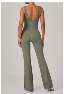 Hot Selling New Women Sports Activewear Woman Yoga Gym <b>Jumpsuit</b> Whole Sets Womens Yoga Fitness Wear - Product Image 3