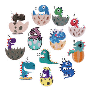 Factory Price Custom Embroidery Patches Iron On Panda Animal Badge 3D Embroidered Fabric Patch for Kids Hats Bags <b>Jackets</b> OEM - Product Image 5