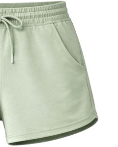 กางเกงขาสั้นผู้หญิงสีพีชเอวยางยืดพร้อมเชือกผูกเอว สวมใส่สบาย เหมาะสำหรับออกกำลังกาย ใส่ลำลองในฤดูร้อน หรือใส่ในชีวิตประจำวัน - Product Image 3