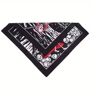 Colorful Printed <b>Square</b> Bandana <b>Scarf</b> Soft <b>Silk</b> Feel Multifunctional Fashion Head Wrap Neckerchief for Women - Product Image 1