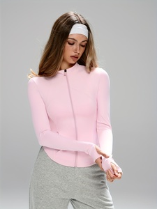 Trendy Women Lightweight Athletic Zip up <b>Jackets</b> 2025 Hoodies Gym Yoga Tops Running <b>Workout</b> Clothes with Pocket - Product Image 1