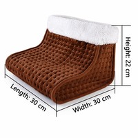 Coussin chauffant en flanelle Sherpa OEM/ODM avec contrôleur LED détachable, 3 niveaux de chaleur réglables et minuterie