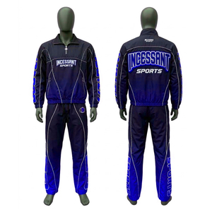 Conjunto Deportivo Personalizado con Logotipo para Hombre, Chaqueta Cortavientos y Pantalones Deportivos con Forro Polar Sublimado en Degradado, Ropa Deportiva Técnica para Correr |   Ropa Deportiva OEM/ODM - Product Image 4